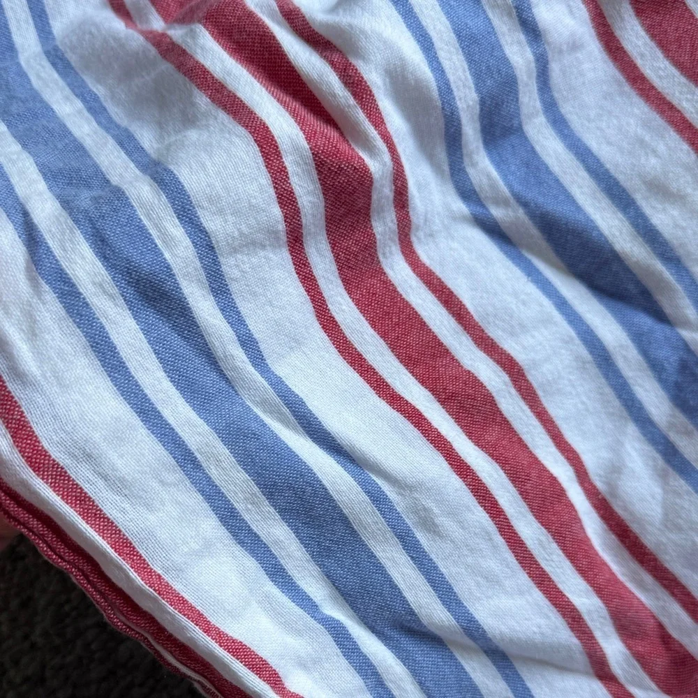 Old Navy White Dress with Red & Blue Stripes - Sleeveless Sundress